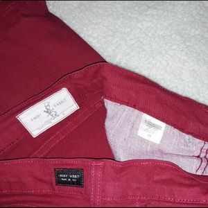 Angry rabbit red jeans skinny light weight jrs